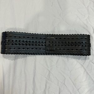 Stunning Alaia style leather belt - xs